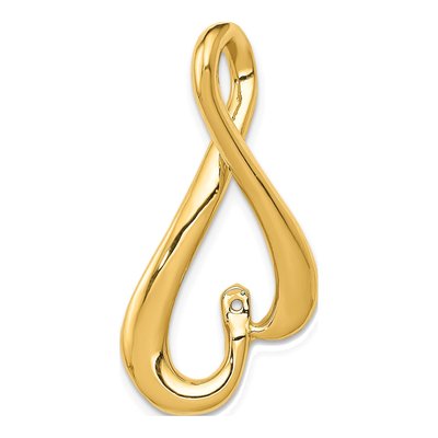 14K Yellow Gold Peg-Set Slide Pendant – view 5