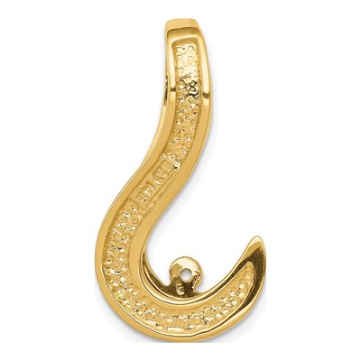 14K Two-Tone Gold Fancy Slide Pendant – view 5