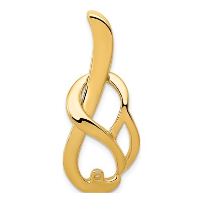 14K Yellow Gold Peg-Set Slide Pendant – view 5