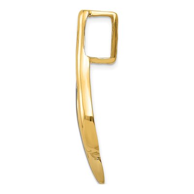 14K Two-Tone Gold Fancy Slide Pendant – view 3