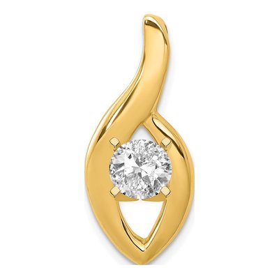 14K Yellow Gold Diamond Slide Slide Mounting – view 4