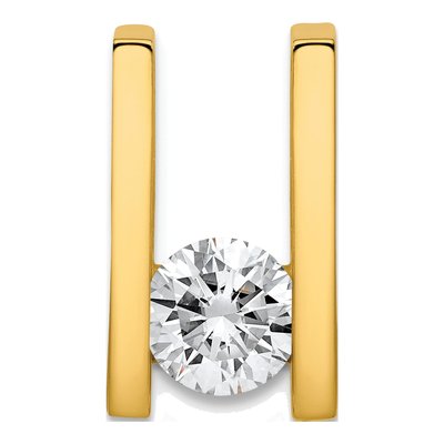 14K Yellow Gold Slide for Pendant Mounting – view 3