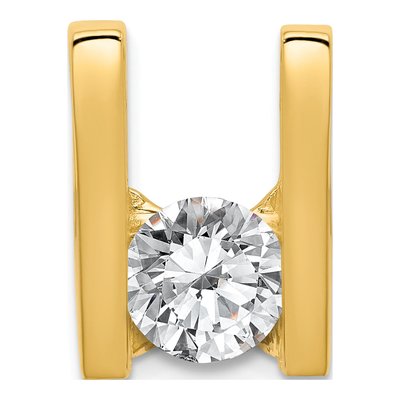 14K Yellow Gold Slide for Pendant Mounting – view 4