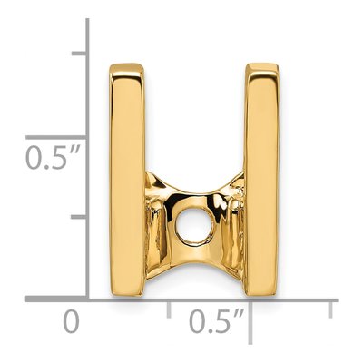 14K Yellow Gold Slide for Pendant Mounting – view 5