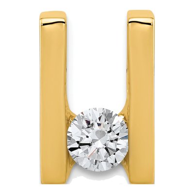 14K Yellow Gold Slide for Pendant Mounting – view 4