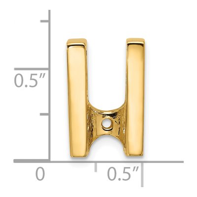 14K Yellow Gold Slide for Pendant Mounting – view 3