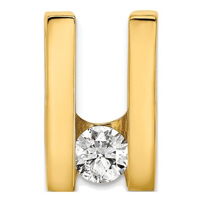 14K Yellow Gold 0.55 ct tw Diamond Slide Pendant