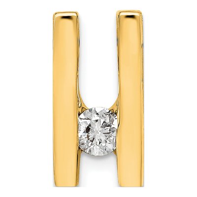 14K Yellow Gold 0.27 ct tw Diamond Slide Pendant