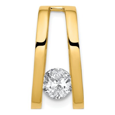 14K Yellow Gold Slide Pendant Mounting – view 4