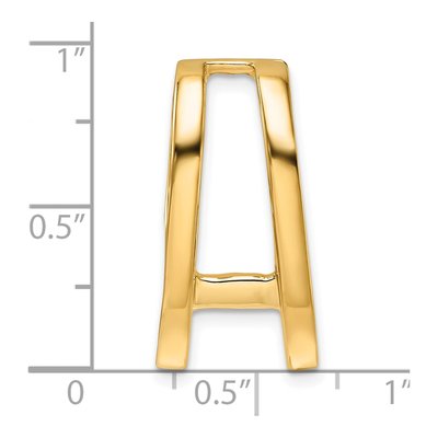 14K Yellow Gold Slide Pendant Mounting – view 5