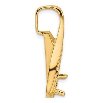 14K Yellow Gold Slide for Fancy Slide Mounting – view 3