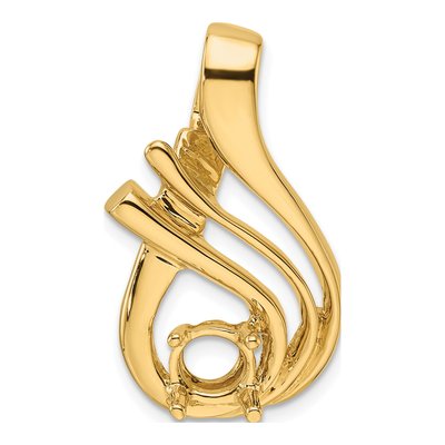 14K Yellow Gold Slide for Fancy Slide Mounting