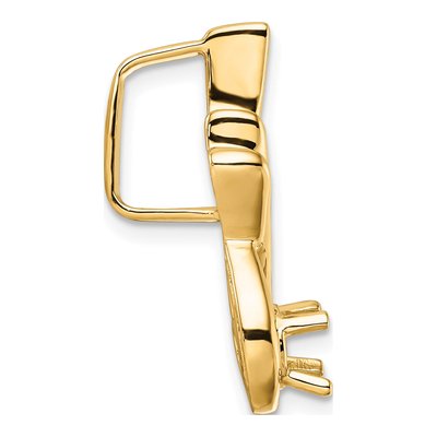 14K Yellow Gold Slide Pendant Mounting – view 3