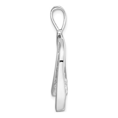 14K White Gold 1/4 ct tw Diamond Slide Pendant – view 2