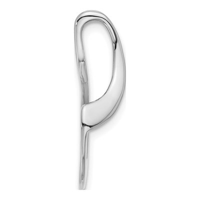 14K White Gold Peg-Set Fancy Slide Slide Mounting – view 3