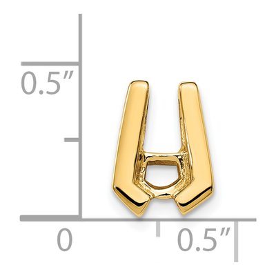 14K Yellow Gold Diamond Slide Pendant Mounting – view 3