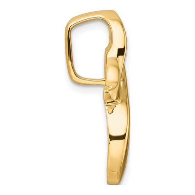 14K Yellow Gold Diamond Slide for Omega Slide Mounting – view 3