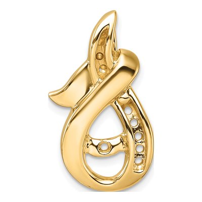 14K Yellow Gold Diamond Slide for Omega Slide Mounting
