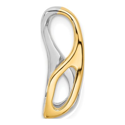 14K Two-Tone Gold Diamond Slide Slide Mounting – view 3