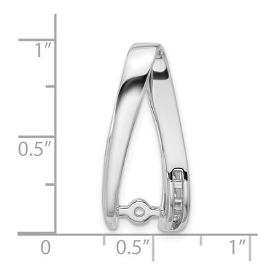 14K White Gold Peg-Set Channel Slide Slide Mounting – view 3
