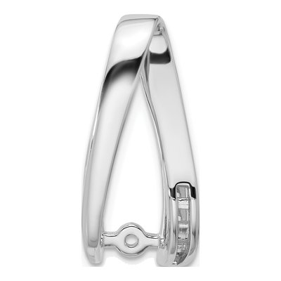 14K White Gold Peg-Set Channel Slide Slide Mounting