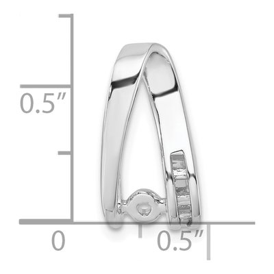 14K White Gold Diamond Slide Slide Mounting – view 4