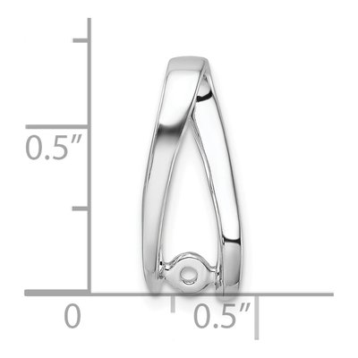 14K White Gold Diamond Slide Slide Mounting – view 5
