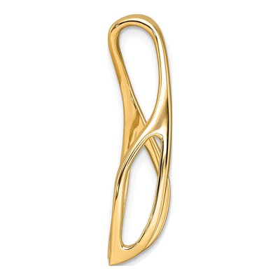 14K Yellow Gold Peg-Set Diamond Slide Slide Mounting – view 3