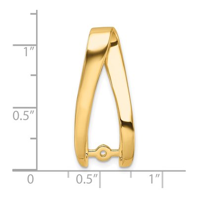 14K Yellow Gold Peg-Set Diamond Slide Slide Mounting – view 5