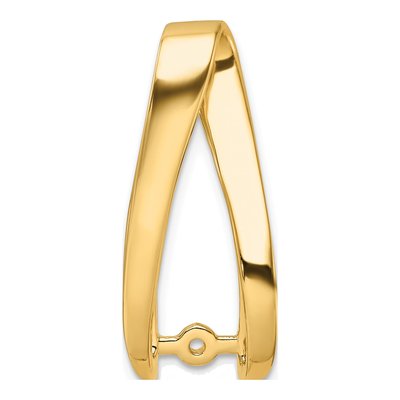 14K Yellow Gold Peg-Set Diamond Slide Slide Mounting