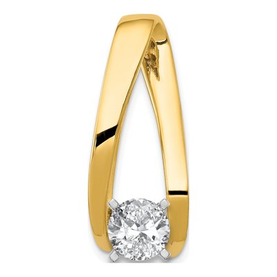 14K Yellow Gold Peg-Set Slide Slide Mounting – view 4