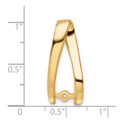 14K Yellow Gold Peg-Set Slide Slide Mounting – view 5