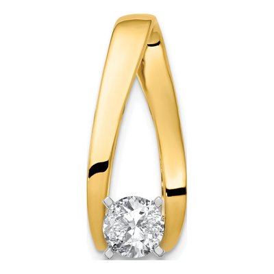 14K Yellow Gold Diamond Slide Slide Mounting – view 4