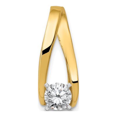 14K Yellow Gold Diamond Slide Slide Mounting – view 4