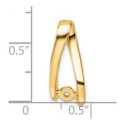 14K Yellow Gold Diamond Slide Slide Mounting – view 5