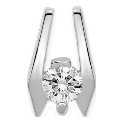 14K White Gold Slide Pendant Mounting – view 4