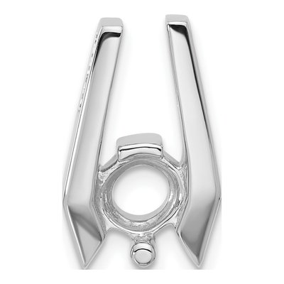 14K White Gold Slide Pendant Mounting