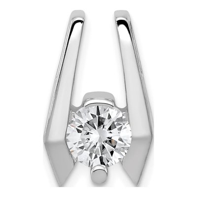 14K White Gold Slide for Pendant Mounting – view 4