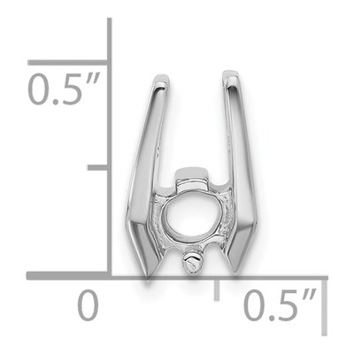 14K White Gold Slide for Pendant Mounting – view 4