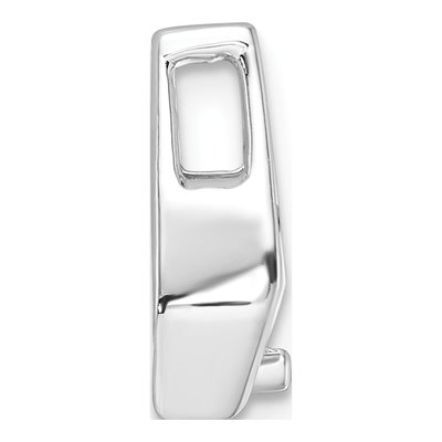 14K White Gold Slide for Pendant Mounting – view 3