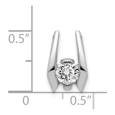 14K White Gold 0.46 ct tw Diamond Slide Pendant – view 2