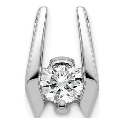 14K White Gold 0.46 ct tw Diamond Slide Pendant