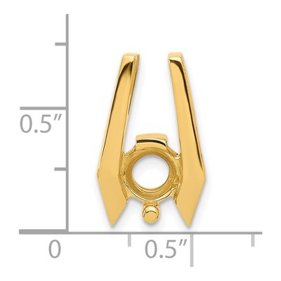 14K Yellow Gold Slide for Pendant Mounting – view 4