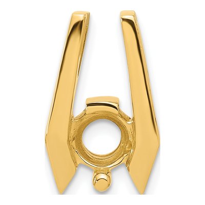 14K Yellow Gold Slide for Pendant Mounting
