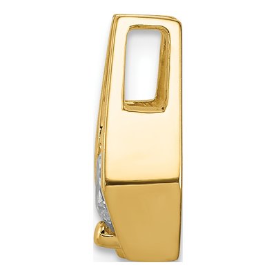 14K Yellow Gold Diamond Slide Pendant Mounting – view 3
