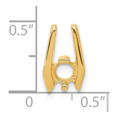 14K Yellow Gold Holds Pendant Mounting – view 4