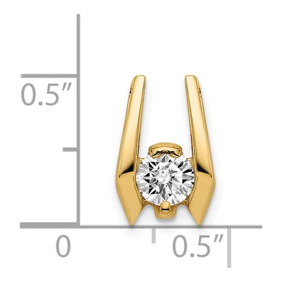 14K Yellow Gold 0.46 ct tw Diamond Slide Pendant – view 4