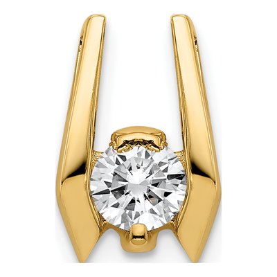 14K Yellow Gold 0.46 ct tw Diamond Slide Pendant