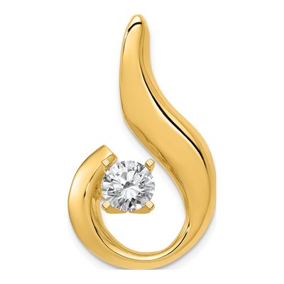 14K Yellow Gold Diamond Slide Slide Mounting – view 3