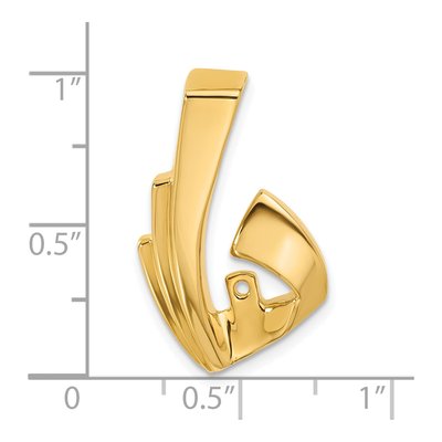 14K Yellow Gold Diamond Slide Slide Mounting – view 5